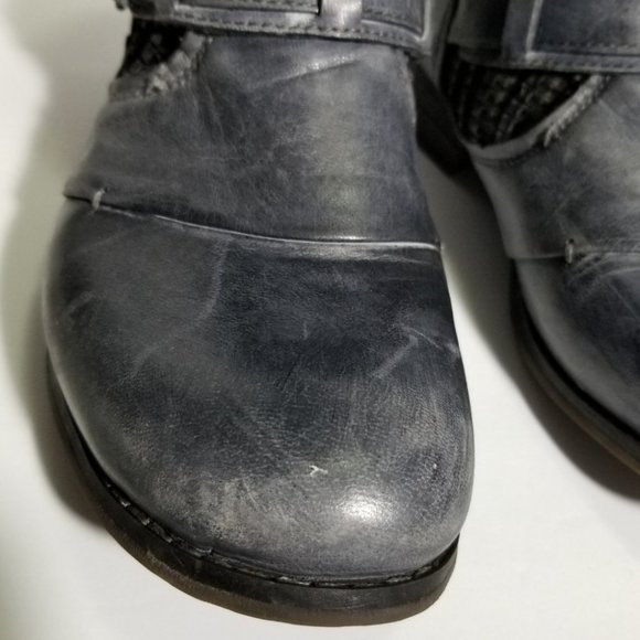 Women's Gray Ankle Boots - Picture 7 of 13